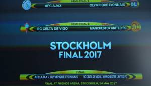 Ajax-Lyon y Celta-Manchester United son los cruces de semifinales de la Europa League.