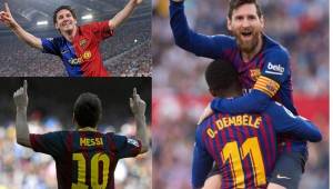 Besos, dedicatorias y provocaciones, esas han sido algunas de las celebraciones que ha dejado Lionel Messi vestido de Catalán. A continuación los mejores festejos de La 'Pulga'.