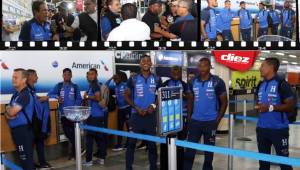 La Selección de Honduras ya vuela rumbo a Trinidad y Tobago. Antes de partir ocurrió de todo en el aeropuerto, hasta un pleito entre comunicadores. Fotos Delmer Martínez