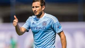 El mediocampista Frank Lampard jugó la última temporada en la MLS vistiendo la camisa del New York City. Foto cortesía