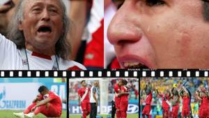 Tremendas imágenes ha dejado el post partido entre Perú y Australia. Los hinchas sudamericanos han llorado por los goles de Carrillo y Guerrero, pero Christian Cueva ha conmovido a todos.
