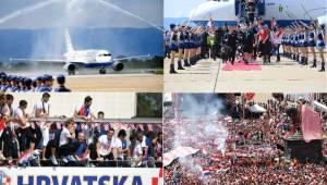 Miles de fanáticos se concentraron en el centro de Zagreb para recibir a su selección. La bienvenida fue espectacular y dejaron increíbles fotografías.