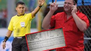 El árbitro Armando Castro fue criticado por Ricardo Elencoff en redes sociales tras el partido en Tocoa. En el acta denuncian que los amenazó en el camerino.