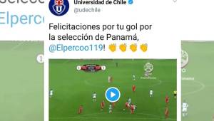La cuenta en Twitter de la U de Chile se equivocó felicitando a Armando Cooper.