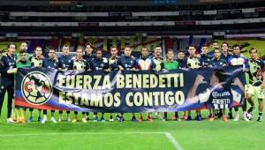 Los futbolistas del América expresaron su apoyo a Nicolás Benedetti.