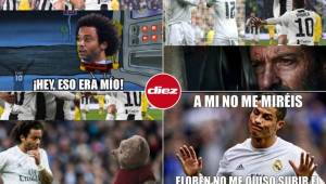 El brasileño Marcelo fue víctima de los memes luego de la anotación y festejo de Cristiano Ronaldo contra el Frosinone por la Serie A.