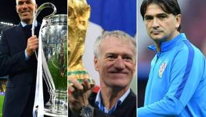 Zinedine, Deschamps y Dalic esperan ganar el premio el próximo 24 de septiembre.