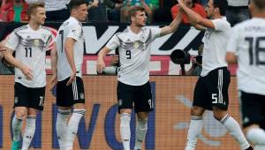 Timo Werner se encargó de anotar uno de los goles de la selección de Alemania.