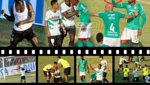 El Juticalpa festejó como si hubiesen ganado el campeonato. Arboleda tuvo una pelea con un jugador rival y al final salió muy molesto. Vargas explotó cuando le cayó el gol.