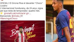 En las redes sociales se han pronunciado sobre la llegada del Choco al Girona.
