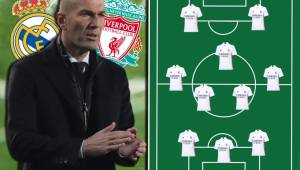 El conjunto merengue recibe este martes al Liverpool por la ida de los cuartos de final de la Champions y este es el 11 que mandaría Zidane para dar el primer golpe. Tres centrales, cinco volantes y dos delanteros.