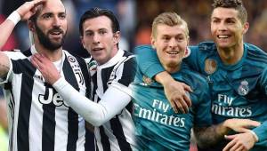 Juventus y Real Madrid van al primer round de cuartos de Champions con el recuerdo de la última final del torneo. Fotos AFP