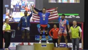 El hondureño Joel Pavón logró la medalla de bronce en el Campeonato Panamericano de Levantamiento de Pesas de Guatemala.