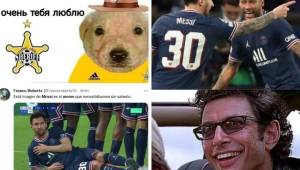 Real Madrid cayó 2-1 ante el Sheriff, PSG venció al City, pero Messi es protagonista de memes en las redes sociales tras marcar su primer gol y por acostarse en la barrera en un tiro libre del City.