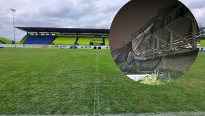 Estadio Juan Ramón Brevé Vargas sufre pérdida de su techo tras vientos huracanados en Juticalpa