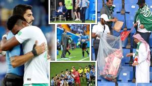 Uruguay se clasificó a los octavos del Mundial de Rusia 2018 tras vencer 1-0 a Arabia Saudita. Acá las imágenes curiosas que dejó el encuentro.