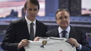 Julen Lopetegui fue presentado este día por Florentino Pérez en el Bernabéu.