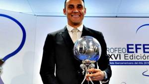 Keylor Navas vuelve a poner el nombre de Costa Rica en alto. El tico recibió el Trofeo Comunidad Iberoamericana 2018.