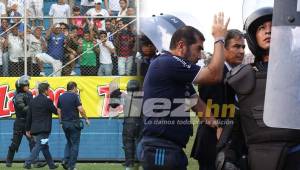 Los aficionados hondureños muy molestos le gritaron al entrenador Jorge Luis Pinto luego del mal resultado conseguido en casa ante Costa Rica.
