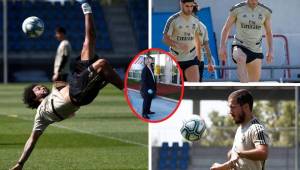 Real Madrid realizó este jueves su cuarta sesión de entrenamiento con varias novedades y una visita sorpresa en la Ciudad Deportiva.