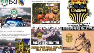 Te dejamos los divertidos memes que deja la jornada 2 de la Liga Nacional de Honduras. Real España es la víctima favorita luego de dejar escapar los tres puntos frente a Olimpia en el 90+2. Marathón le pasó por encima a la UPN.