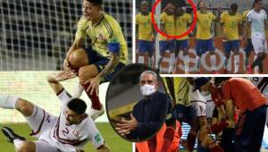 Así fue el cierre de la jornada uno de las eliminatorias de Conmebol. Las fotos que no se vieron en TV de los partidos de Brasil y Colombia.