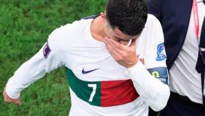 Cristiano Ronaldo salió llorando de su último partido con la selección de Portugal.