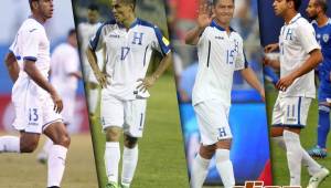 Los jugadores Eddie Hernández, Andy Najar, Roger Espinoza y Jona Mejía son las grandes ausencias que tendrá Honduras en la Copa Oro. Foto archivo DIEZ