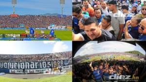 La afición del Motagua abarrotó el estadio Nacional en la celebración de su título número 15 en la Liga Nacional de Honduras.