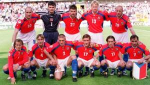 La selección de República Checa en la que destacó el defensor Tomas Repka.