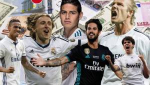 El conjunto merengue ha desembolsado grandes cantidades de dinero para reforzar su plantilla durante los años y estos son los futbolistas más caros que han pasado por el Santiago Bernabéu.