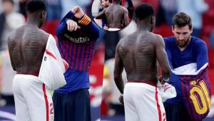 Un jugador del Sevilla se acercó a Messi y le solicitó el cambio de camisetas, algo que el argentino no dudó. ¿Pero quién es?