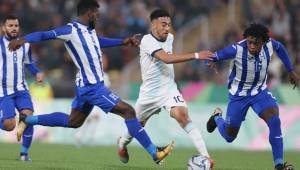 La Selección de fútbol de Honduras perdió contra Argentina en la final del fútbol masculino de Lima y se trae la medalla de plata. Foto AFP