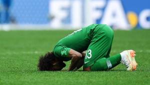 Arabia Saudita recibió una paliza de 5-0 en su primer partido contra Rusia. Foto AFP