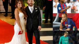 Messi y Antonella se casaron, pero algunos compañeros del argentino no lograron asisitir a su boda.