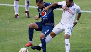 Jorge Álvarez recibió un duro golpe cuando corría el minuto 17.