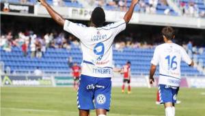 'Choco' Lozano lleva ocho goles en la actual temporada con el Tenerife.