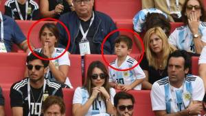 Antonella Roccuzzo sufrió al ver a la Selección Argentina eliminada de Rusia 2018. FOTOS: Cortesía El Clarín
