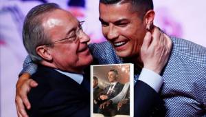 Cristiano Ronaldo al parecer ya hizo las paces con Florentino Pérez, presidente del Real Madrid.