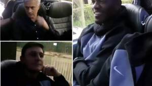 Mientras iban en el autobús al Tottenham Stadium, David Suazo y otras figuras históricas del Inter compartían una charla con Mourinho en el autobus.