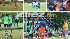 Gran ambiente se pudo ver en el entrenamiento de los azules de este viernes, de cara a la gran final ante Olimpia. El fútbol-tenis se destacó.