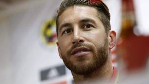 Ramos en conferencia de prensa previo al partido contra Albania.