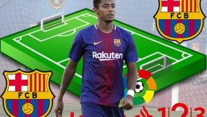 El delantero hondureño Antony Choco Lozano aparece en el 11 ideal de la primera jornada de la Liga 123 de España donde fue figura con el Barça B.