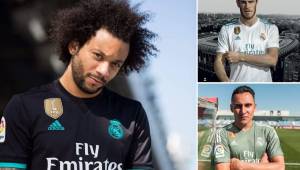 Marcelo, Bale y Navas son imagen de Real Madrid en sus nuevas camisas.