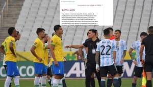 La FIFA se vuelve a pronunciar sobre el clásico Brasil-Argentina que fue suspendido.