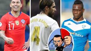 Según un informe de Transfermarkt, estos son los futbolistas más expulsados de la década. Sorprendentemente Sergio Ramos del Real Madrid no es el primero.