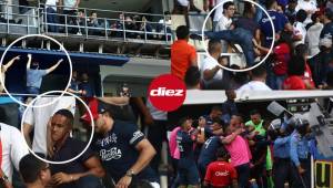 Las imágenes que no viste de la final de ida entre Motagua y Olimpia. Pelea, afición y Marcelo Pereira quedó hundido.