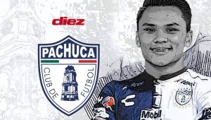 El joven defensor hondureño (21) se marcha cedido por Motagua al club Pachuca de la primera división del fútbol mexicano.