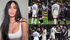 El astro argentino tuvo un picante cruce con futbolista de Los Angeles Galaxy y Suárez intervino; la modelo Kim Kardashian presenció el encuentro.