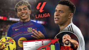 La tabla de goleadores en la Liga Española luego del hat-trick que firmó Lamine Yamal esta tarde en el Camp Nou. El extremo del Barcelona tendrá que seguir en la misma dinámica si sueña con alcanzar a Mbappé.